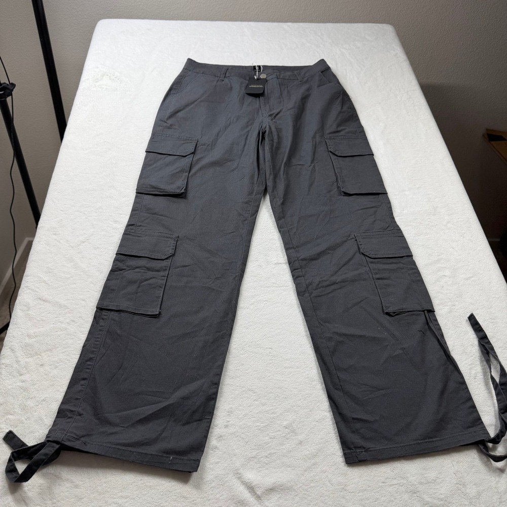 NVFelix Cargo Pants Men XL Dark Grey NWT Multi-Pocket Adjustable Hem TG003